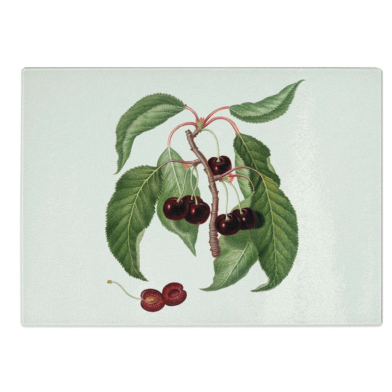Glass Hard-Fleshed Cherry Tree by Giorgio Gallesio Chopping Board, 39 cm W x 28.5 cm L