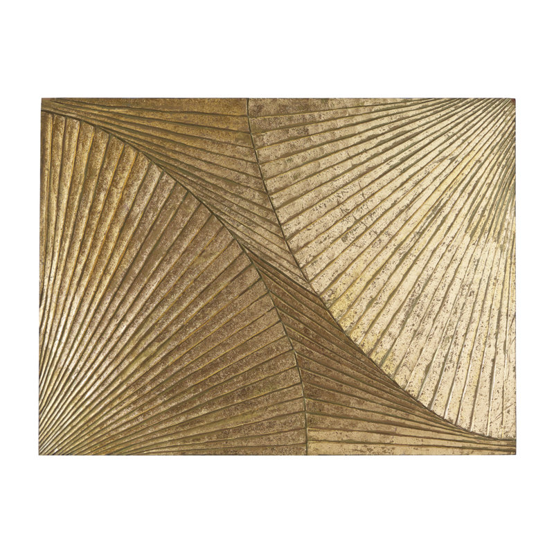 Brieuc Modern Abstract Wall Decor, Gold