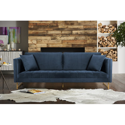 90'' Velvet Sofa