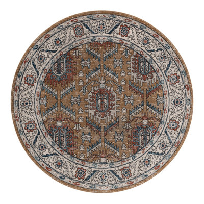 Weingartner Performance Mustard Yellow/Ivory/Blue Rug