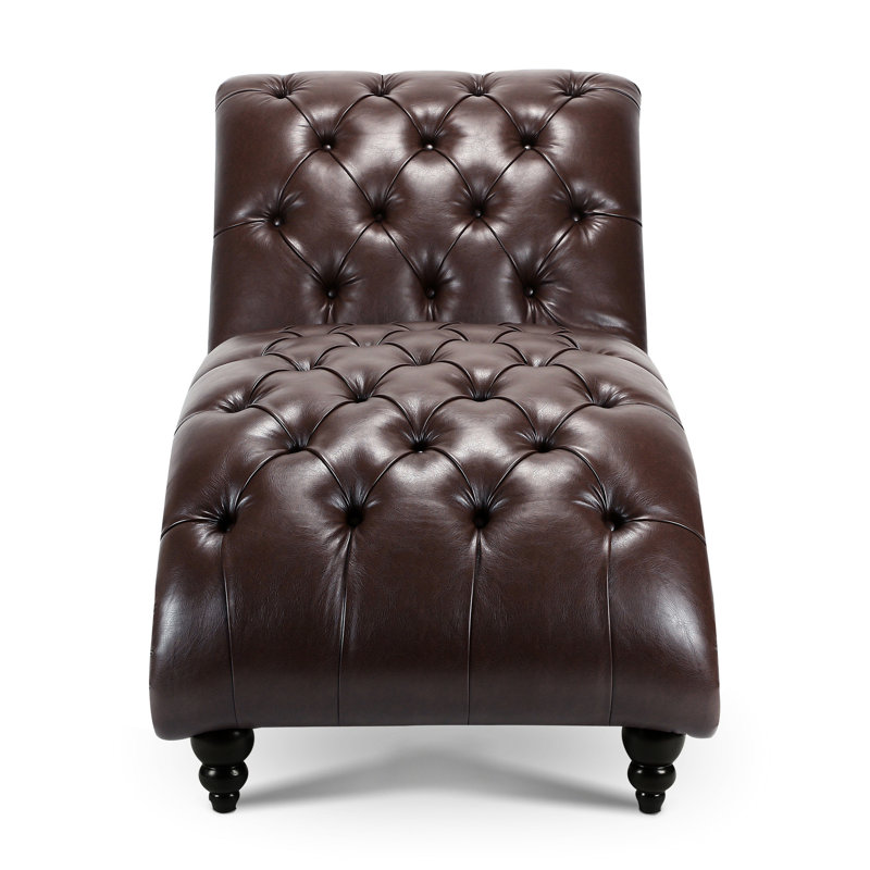 Siège sans accoudoirs avec pieds en bois de bouleau et éponge rembourrés de mousse, Dark Brown