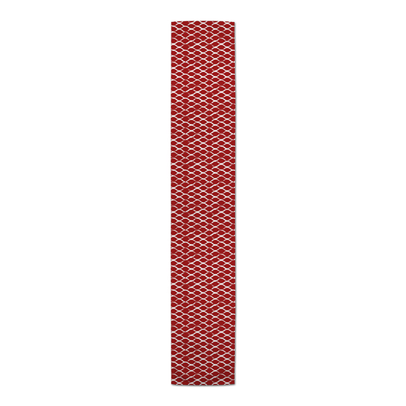 Bevereley Rectangle Polyester Table Runner, 72" x 16", Red