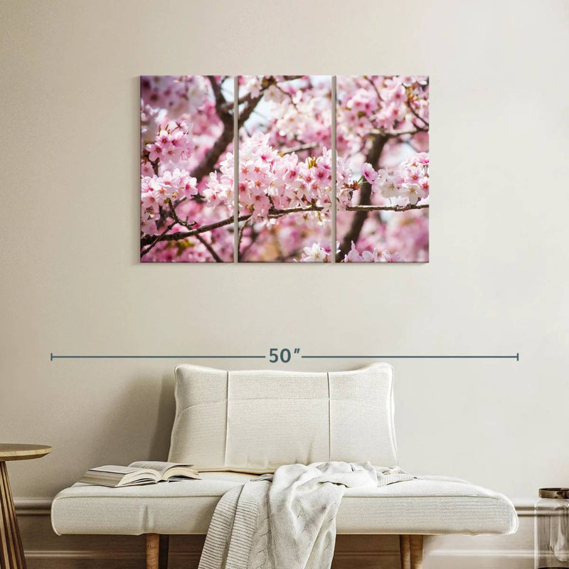 Fleurs de cerisier Harnek Hokkaido, H 24 po x l 38 po