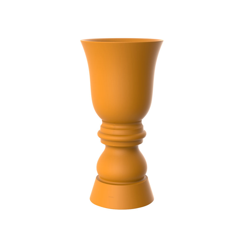 Suave Resin Pot Planter, 59" H x 29.5" W x 29.5" D, Steel