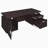 Weathered 2-Drawer Floating Top Office Desk-110644423