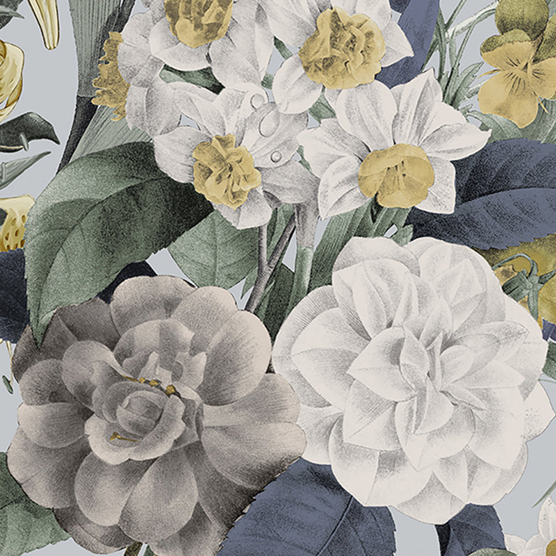 Papier peint floral 