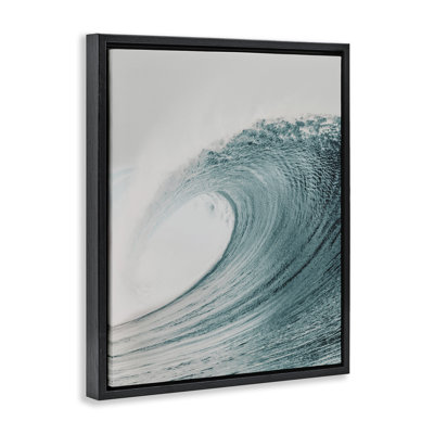  Art mural sur toile Big Curled Sea Wave par LSR Design Studio