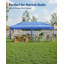 Tente escamotable 10 'x 20' avec 6 parois latérales, auvent extérieur pour une personne, installation instantanée à une personne - installation instantanée à un bouton, tissu Oxford 210D et structure antirouille - 3 hauteurs réglables - protection -114634284