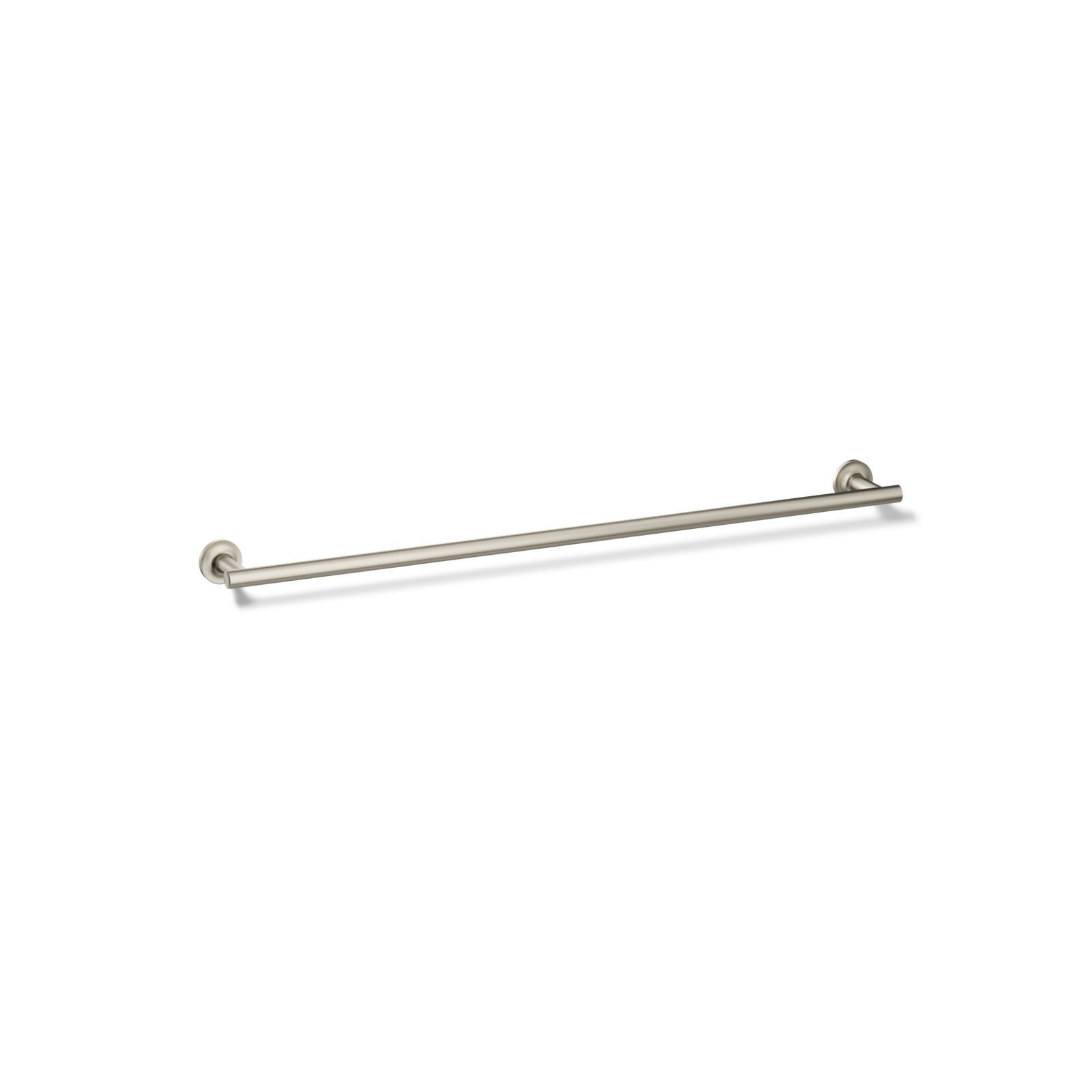 Purist 30" Wall Mounted Towel Bar, Vibrant Brushed Nickel, 1.88" H x 30" L x 3.25" D