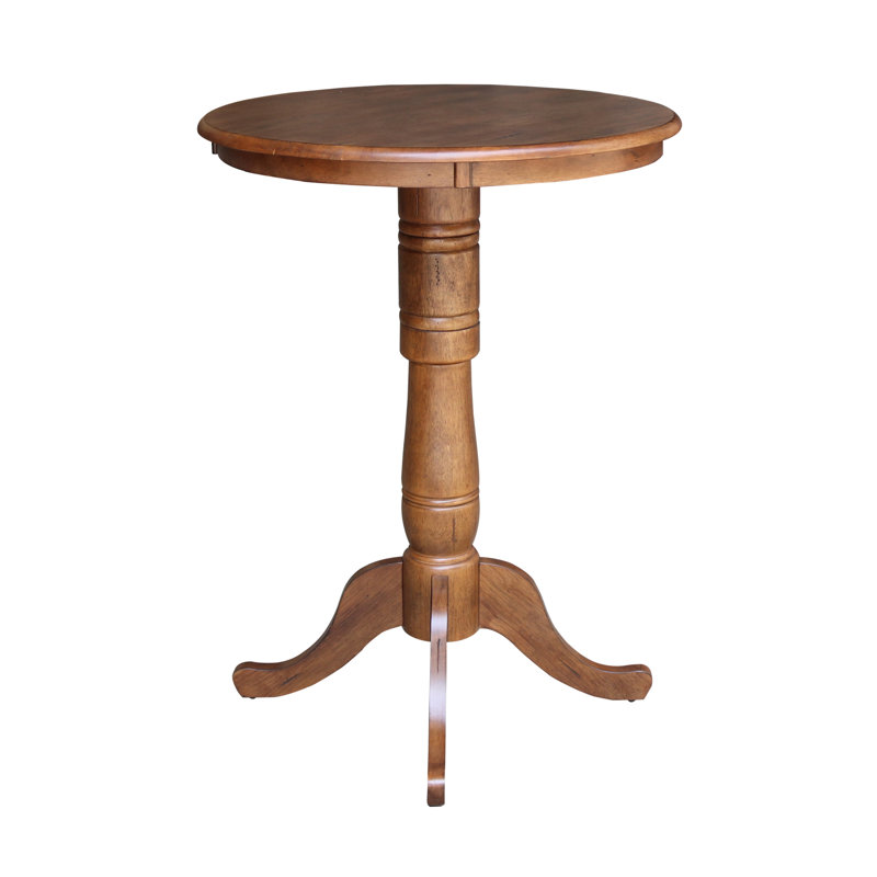 Mosteller Solid Wood Dining Table, 42" H x 30" W x 30" D, Distressed Oak