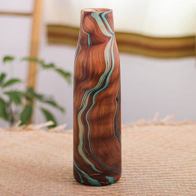 Arria Solid Wood Table Vase 1