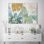 «Tropical Jungle Leaveas Abstract», 2 pièces-98554183-98554185