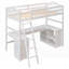 Lit mezzanine simple avec tiroirs, armoire et amp; Tablettes - aucun sommier nécessaire, robuste et amp; Spacieux-771845911-771845912