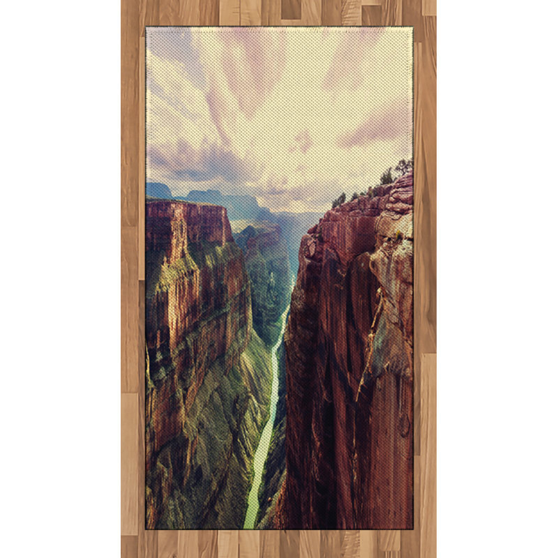 Canyon American High Density Long Fiber Poly Threads Decorative Area Rug Carpet, Rectangle 2'7" x 5'