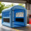 Cabine de peinture gonflable, 9,84 x 8,2 x 8,2 pi, cabine de pulvérisation gonflable avec puissant ventilateur de 550 W et système de filtre à air, toit rond avec crochet léger, pour peindre les vélos, les motos et les meubles