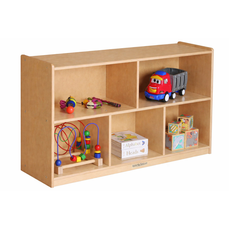 5 Compartment Manufactured Wood Shelving Unit