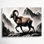 Art animalier sur toile gris