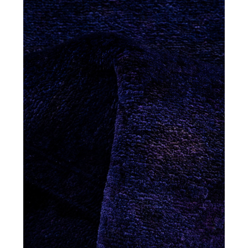 Overdyed One-of-a-Kind 2' 6" X 14' 1" Hand Knotted Area Rug