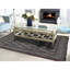 Tapis gris unique en laine noué à la main de style années 1930 de 6 pi 3 po x 8 pi 9 po Ogema