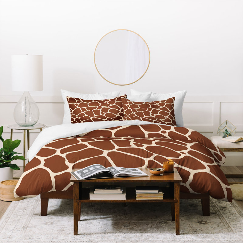 Avenie Polyester Animal Print Duvet Cover, Twin Duvet Cover + 1 Sham