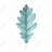 Oak Leaf Canvas - Green Minimalist Botanical Wall Art Decor-119180894
