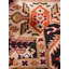 Tapis d'intérieur rectangulaire noir noué à la main en soie et laine noir crème-1798706949