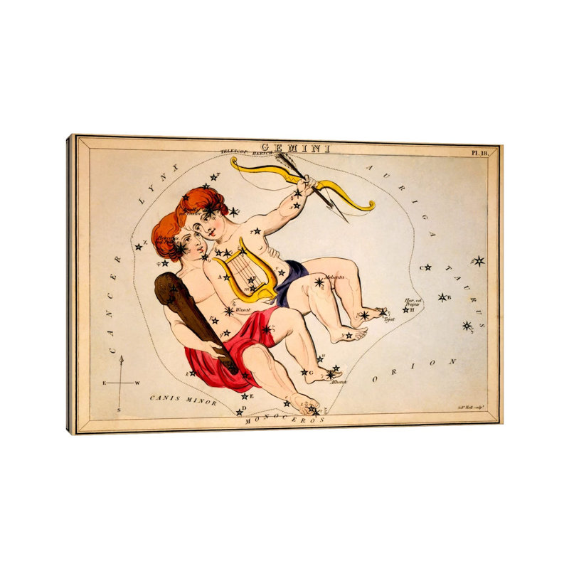 Gemini by Sidney Hall - Wrapped Canvas Print