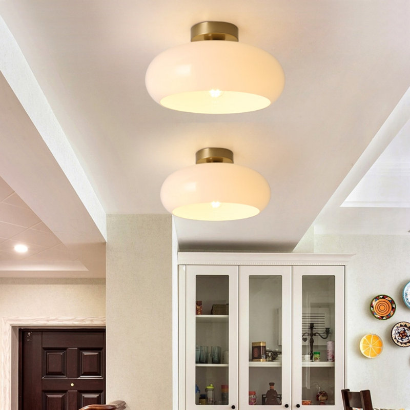 Dorrie Glass Semi Flush Mount, null