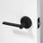 Muse Passage Door Lever Modern Concealed Design For (Hall & Closet) – Sleek Minimalist Style in Matte Black-114645540