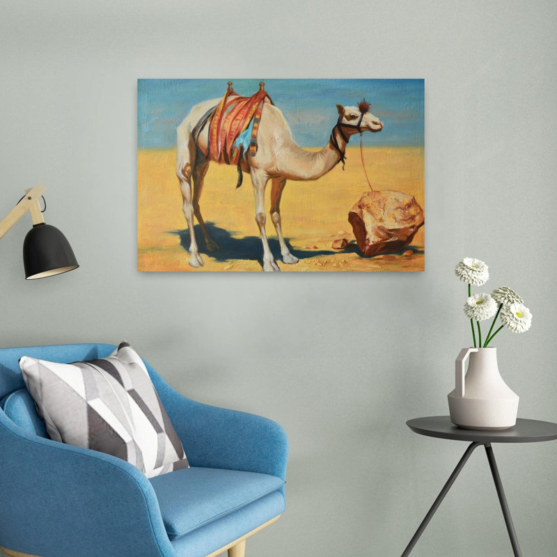 Art contemporain de paysage contemporain abstrait, 16" H x 24" W