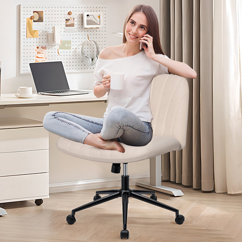 Chaise de bureau Damar Criss, Oui, Beige