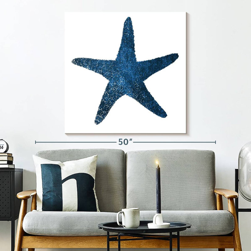 Aletra Navy Starfish, 33" H x 33" W