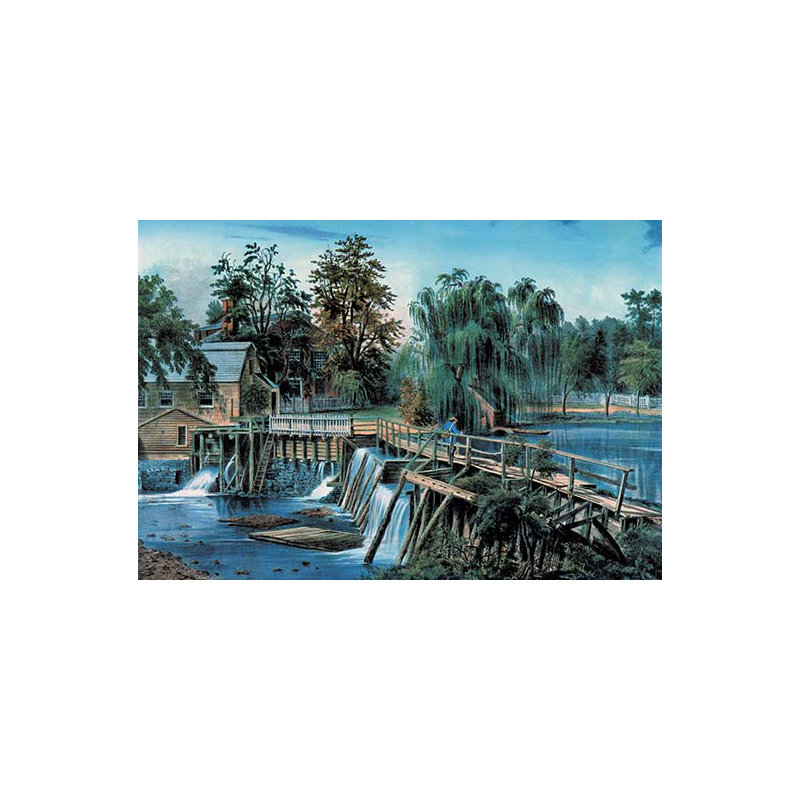« mill-dam » par nathaniel curryfiés, reproduction d’art