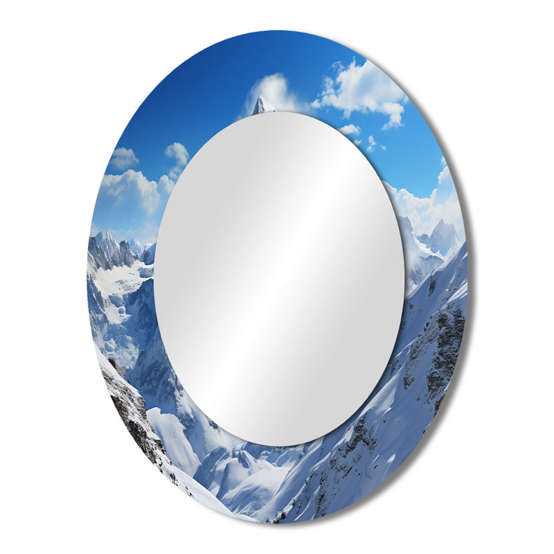 Kieu - Miroir paysager en métal, 43 po x 33 po