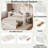 Multifunctional Daybed With Storage Drawer, Open Compartments And Hydraulic Side Table-580552396