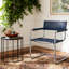 Fauteuil d'appoint en cuir Momei Saddle-263136179