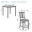 Dining Table Set, Wooden Dining Square Table Set  , Counter Height Kitchen Table Set With Square Table And  Upholstered Chairs  Small Space-121052620-121052621-121052623