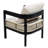 Multi-Person Outdoor Iron Sofa Set With A Table, Rattan Decoration, Waterproof, Rust-Proof, Suitable For Garden, Lawn Use-1447204306