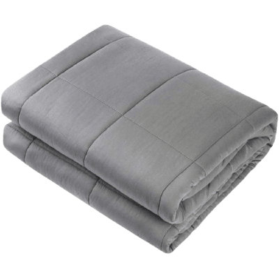 TranquilSleep Weighted Blanket - Queen Size 15lbs, 60"x80", Heavy Blanket with Premium Glass Beads, Dark Grey