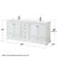 Ensemble de meuble-lavabo double 80 "Deborah-97791431-61133073-51712448