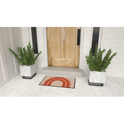 Rugs America Lianna Vermillion Rainbow LO25A 20"x31.5" Door and Kitchen Mat