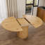 Table de salle à manger extensible ovale avec rangement à 2 niveaux-2064249738