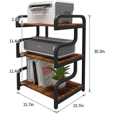 Abena 76.96cm H x 55.1cm W Printer Stand