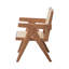 Chaise avec accoudoirs de 20,4 po (ensemble de 2), rotin et naturel