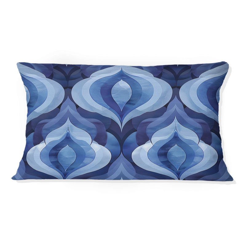 Coussin lombaire moderne bleu Ogee Patten V - bleu