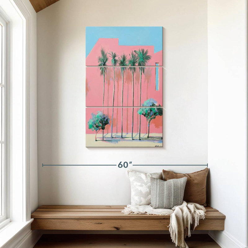 Lilie Miami deux fois, H 45 po x l 28 po