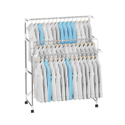 Magaw 126.5cm Rolling Clothing Rack