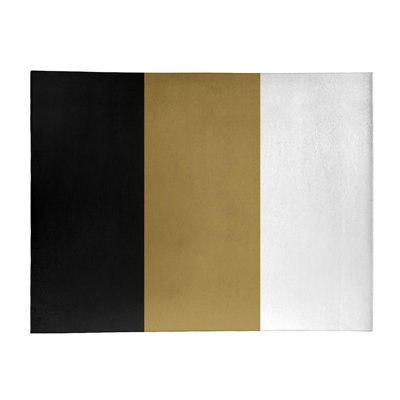 Tapis noir/beige zone