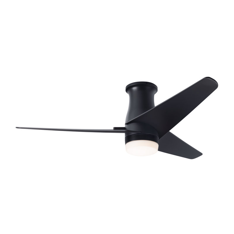 Velo 48'' Ceiling Fan with LED Lights, Dark Bronze, Wall/Remote Combo Controls, Dark