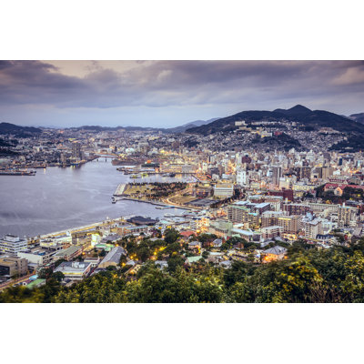 Nagasaki, Japan Skyline by SeanPavonePhoto - Wrapped Canvas Print